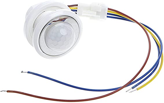 Sensor de movimiento infrarrojo PIR, LED, 110V -220V